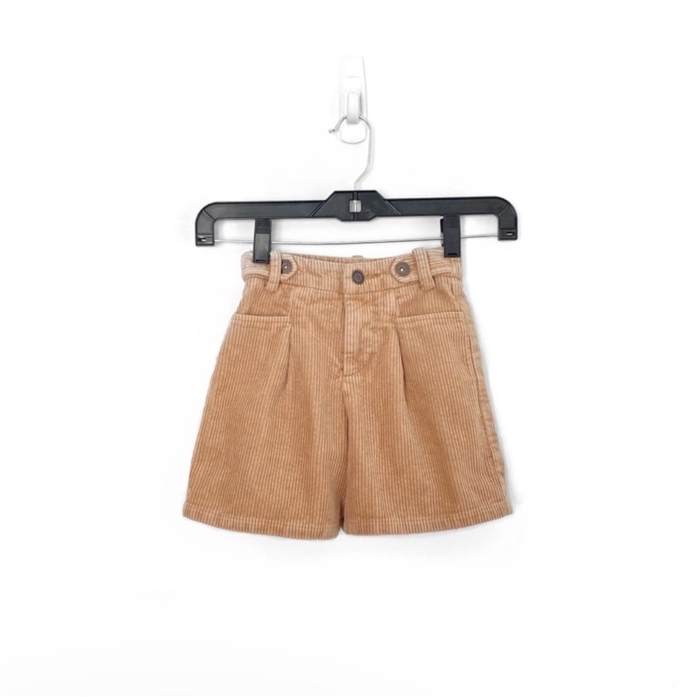 Zara Girls High Waisted Corduroy Shorts